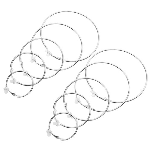 Pairs large plated hoop - 5,