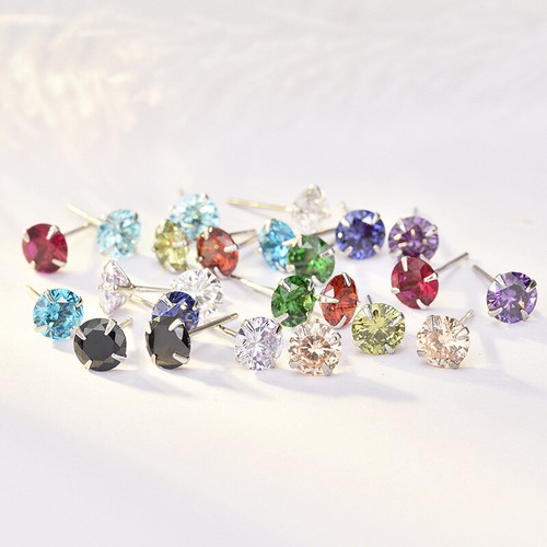 Crystal earring studs womens - crystal,