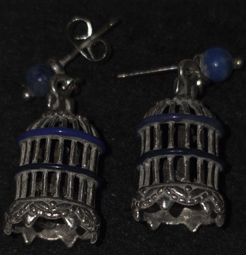 Sterling silver birdcage - sterling,
