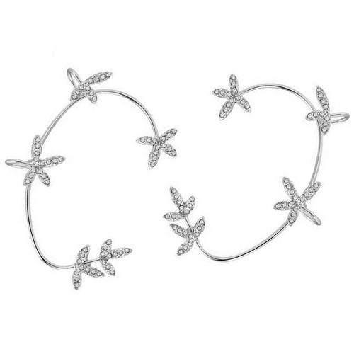 2pcs delicate shiny rhinestone - 2pcs,