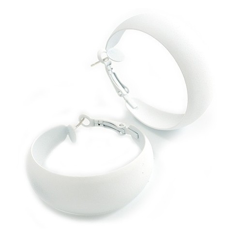 40mm wide white hoop - 40mm,