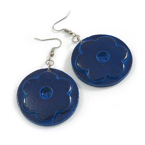 40mm dark blue round - dark,