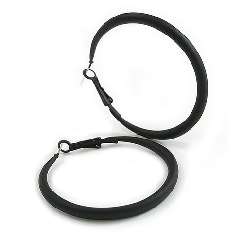 50mm slim black hoop - d/,