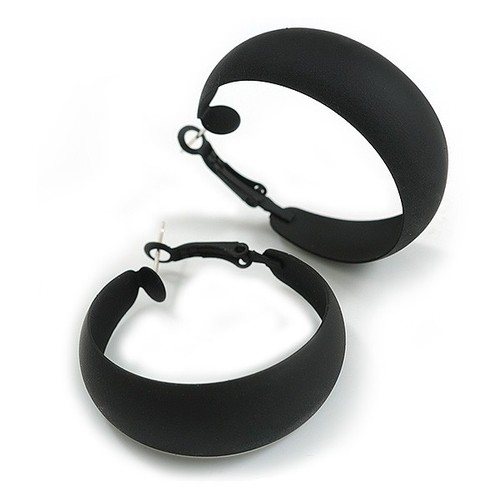 40mm wide black hoop - d/,