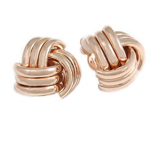 Polished rose gold - tone, knot