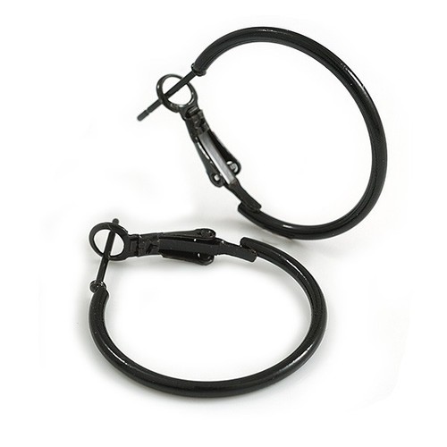 25mm black enamel slim - 25mm,