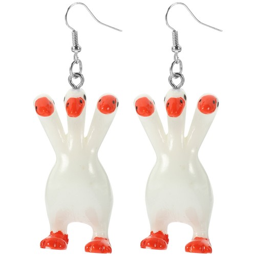 Women dangle earrings white - dangle,