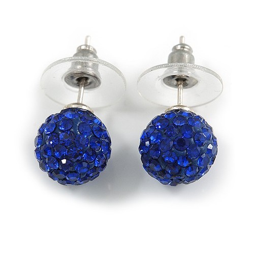 Montana blue crystal - blue, stud