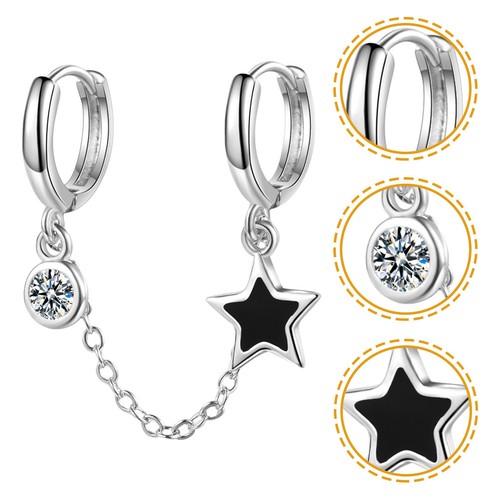 Double piercing earrings for - piercing,