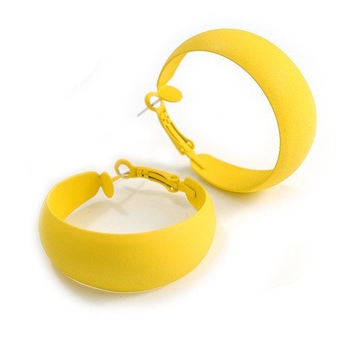 40mm wide yellow hoop - yellow,