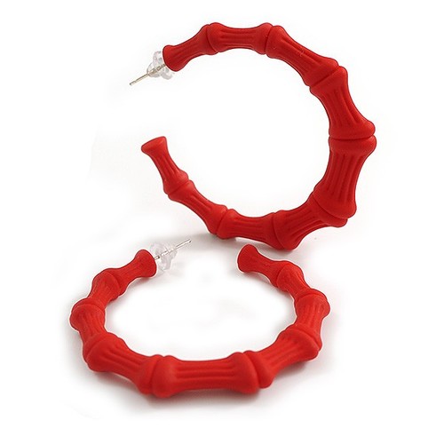Large red acrylic bamboo - large,