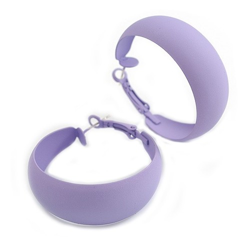 40mm wide lilac hoop - d/,