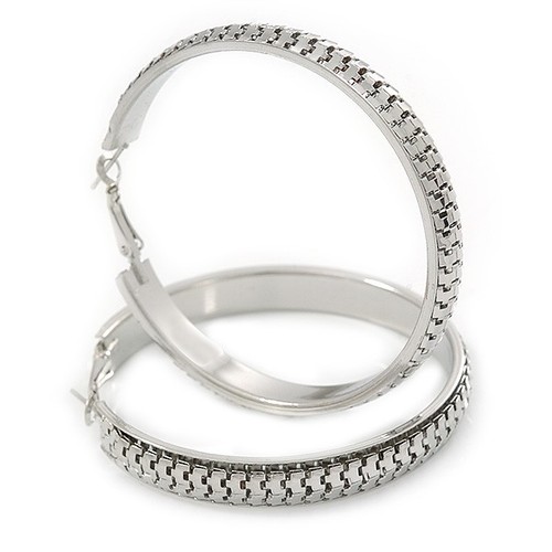 Sivler tone wide mesh - tone,