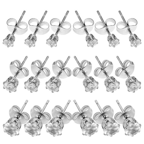 Pair titanium flat back - flat,
